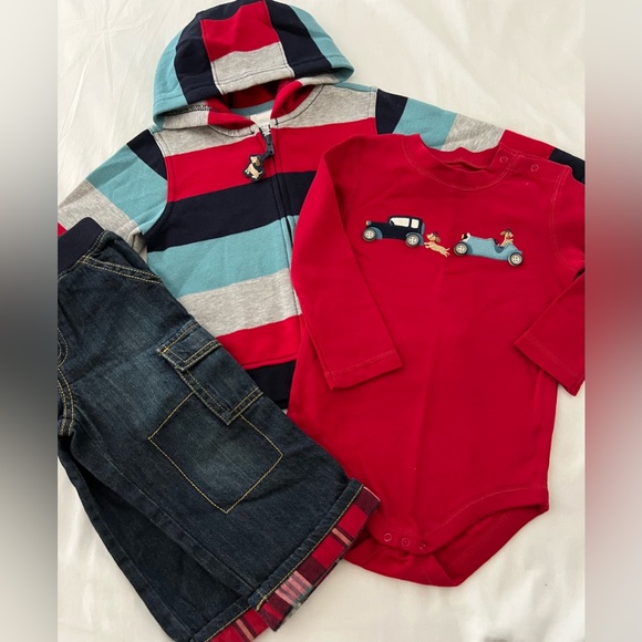 Boys Gymboree Hoodie Onesie & Pants - Picture 1 of 7
